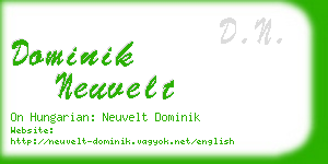 dominik neuvelt business card